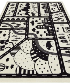 Speelkleed - Landscapes crème/zwart - overzicht schuin, thumbnail Speelkleed - Landscapes crème/zwart - overzicht schuin, thumbnail