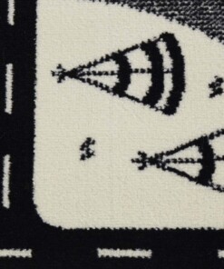 Speelkleed - Landscapes crème/zwart - close up materiaal, thumbnail Speelkleed - Landscapes crème/zwart - close up materiaal, thumbnail