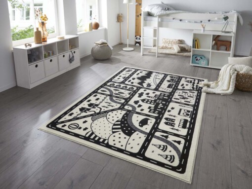 Speelkleed - Landscapes crème/zwart - sfeer