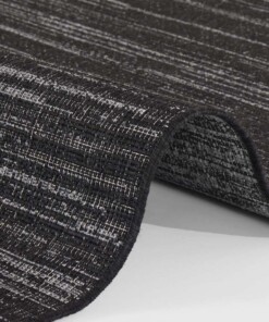 Buitenkleed - Mèlange zwart/zilver - close up, thumbnail