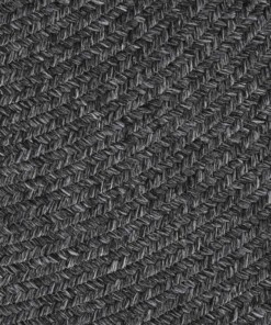 Rond buitenkleed - Trenzado donkergrijs - close up, thumbnail Rond buitenkleed - Trenzado donkergrijs - close up, thumbnail