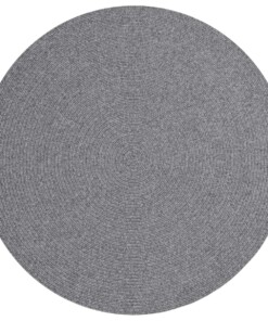 Rond buitenkleed - Trenzado grijs - overzicht, thumbnail