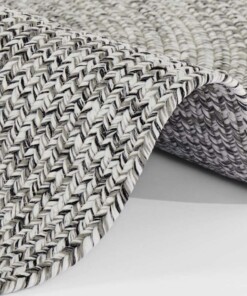 Rond buitenkleed - Trenzado melange - close up, thumbnail