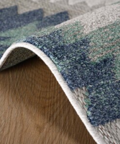 Balkonkleed aztek - Verano grijs/mint - close up, thumbnail