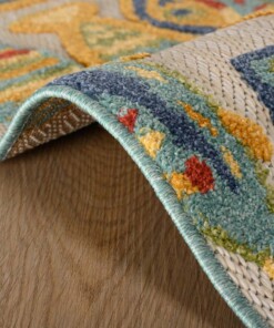 Buitenkleed visjes - Verano multi - close up, thumbnail