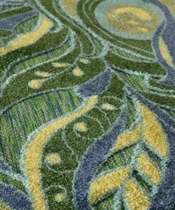 Balkonkleed zeegras - Verano blauw/groen - close up