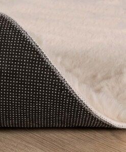 Kindervloerkleed wolkje - Fluffy crème - close up, thumbnail