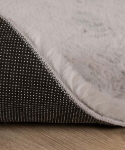 Kindervloerkleed wolkje - Fluffy lichtgrijs - close up, thumbnail