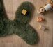 Kindervloerkleed Walvis - Fluffy olijfgroen - close up, thumbnail