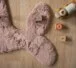 Kindervloerkleed Walvis - Fluffy taupe - close up, thumbnail