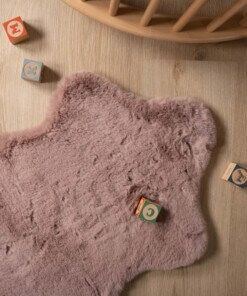 Kindervloerkleed schaap - Fluffy roze - close up, thumbnail Kindervloerkleed schaap - Fluffy roze - close up, thumbnail