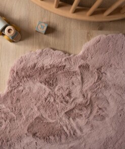 Kindervloerkleed wolkje - Fluffy roze - close up, thumbnail Kindervloerkleed wolkje - Fluffy roze - close up, thumbnail