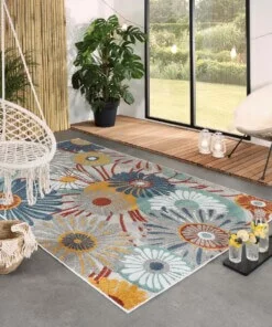 Buitenkleed bloemen - Verano multi - sfeer