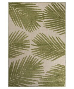 Buitenkleed palmbladeren - Verano beige/groen - overzicht