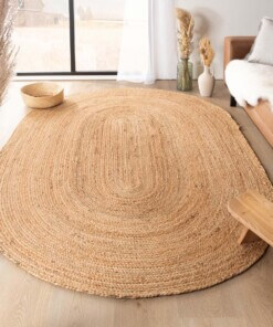 Jute vloerkleed ovaal - Boho & me - naturel - sfeer