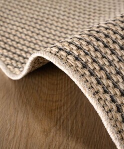 Rond jute buitenkleed Sunny - beige - close up, thumbnail