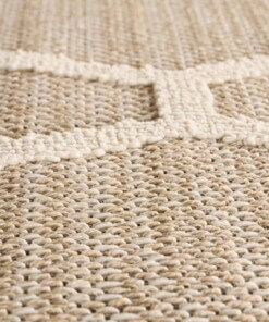Jute buitenkleed - Lazo Diamond beige - close up, thumbnail Jute buitenkleed - Lazo Diamond beige - close up, thumbnail