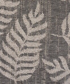 Buitenkleed palmbladeren Sunny - donkergrijs - close up, thumbnail