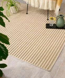 Jute buitenkleed - Lazo Naturel beige - sfeer