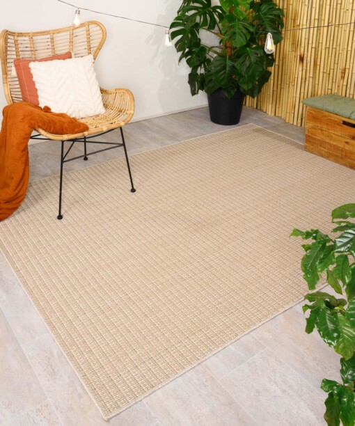 Jute buitenkleed Sunny - naturel - sfeer