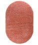 Ovaal hoogpolig vloerkleed - Cozy Shaggy - roze - overzicht, thumbnail