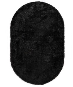 Ovaal hoogpolig vloerkleed velours - Posh antraciet - overzicht, thumbnail Ovaal hoogpolig vloerkleed velours - Posh antraciet - overzicht, thumbnail