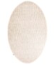 Wollen vloerkleed ovaal - Lett wit - overzicht, thumbnail