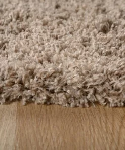 Hoogpolige loper - Cozy Shaggy beige - close up