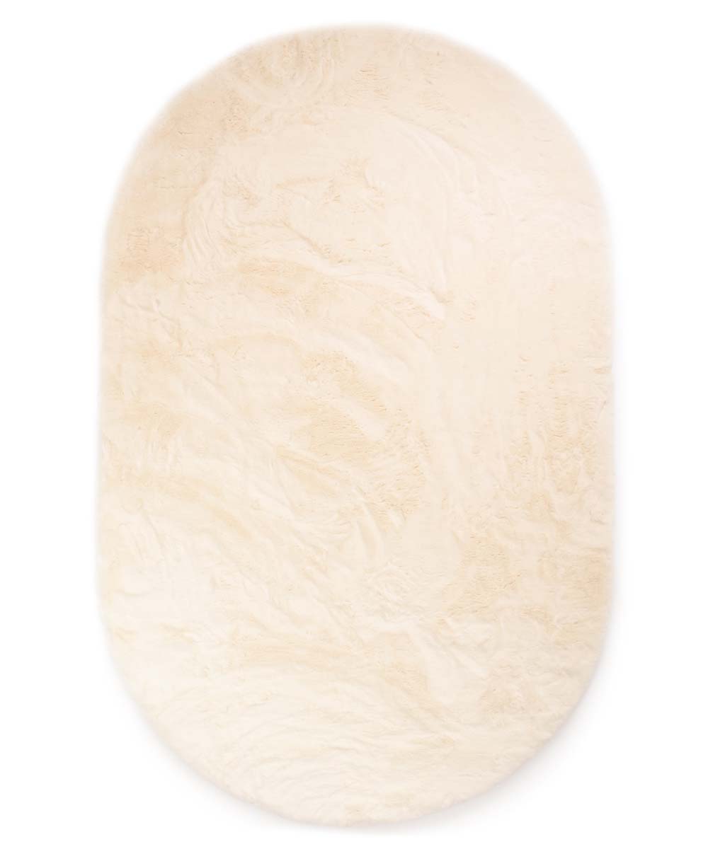 TT Home Hoogpolig Tapjit Shaggy Woonkamer Abstract Effen Scandi Vloerkleed Wasbaar, Kleur:Lichtbeige Lichtcrème, Maat:80x150 cm