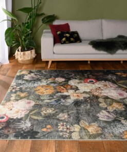 Vloerkleed bloemen wasbaar - Moderna multi - sfeer