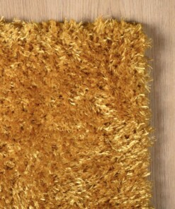 Hoogpolige loper Velours - Posh goud - close up, thumbnail