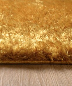Hoogpolige loper Velours - Posh goud - close up