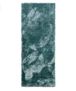 Hoogpolige loper Velours - Posh turquoise - overzicht