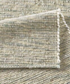 Wollen vloerkleed - Kaia groen - close up vouw, thumbnail Wollen vloerkleed - Kaia groen - close up vouw, thumbnail