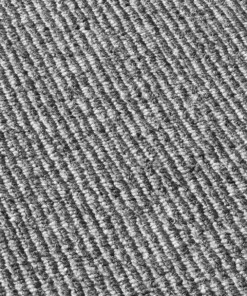 Laagpolig vloerkleed rond - Fleur grijs - close up materiaal, thumbnail