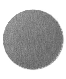 Laagpolig vloerkleed rond - Fleur grijs - overzicht boven, thumbnail