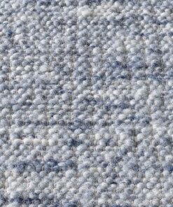 Wollen vloerkleed - Bokn blauw - close up materiaal, thumbnail Wollen vloerkleed - Bokn blauw - close up materiaal, thumbnail