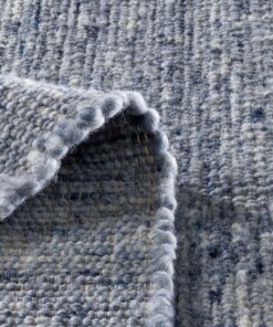 Wollen vloerkleed - Bokn blauw - close up vouw, thumbnail Wollen vloerkleed - Bokn blauw - close up vouw, thumbnail