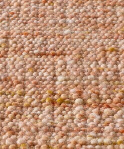 Wollen vloerkleed - Bokn Terracotta - close up materiaal, thumbnail