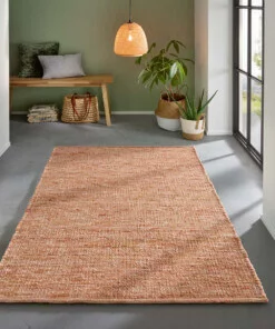 Wollen vloerkleed - Bokn Terracotta - sfeer