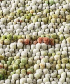 Wollen vloerkleed - Ursule groen - close up materiaal, thumbnail Wollen vloerkleed - Ursule groen - close up materiaal, thumbnail