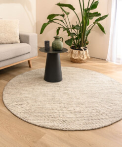 Rond wollen vloerkleed - Ulstein naturel - sfeer, thumbnail