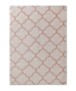 Wasbaar vloerkleed - Trellis roze/wit - overzicht boven, thumbnail