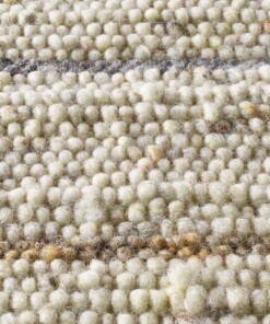 Wollen vloerkleed strepen - Jarl bruin/grijs - close up materiaal, thumbnail Wollen vloerkleed strepen - Jarl bruin/grijs - close up materiaal, thumbnail