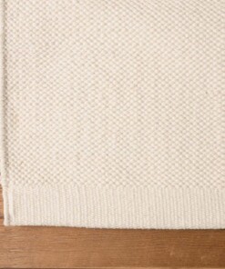 Katoen vloerkleed - Svelvik wit - close up, thumbnail