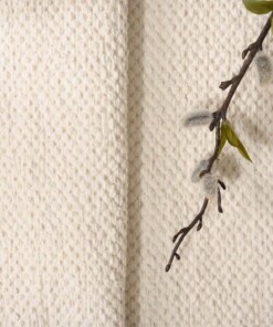 Katoen vloerkleed - Svelvik wit - close up, thumbnail