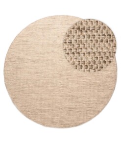 Rond wollen vloerkleed - Ulstein naturel/grijs - overzicht