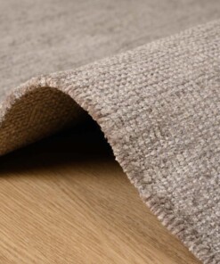 Viscose vloerkleed - Gem grijs - close up zijkant, thumbnail Viscose vloerkleed - Gem grijs - close up zijkant, thumbnail