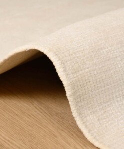 Viscose vloerkleed - Gem wit - close up zijkant, thumbnail Viscose vloerkleed - Gem wit - close up zijkant, thumbnail