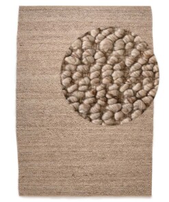 Wollen vloerkleed - Agder beige - overzicht